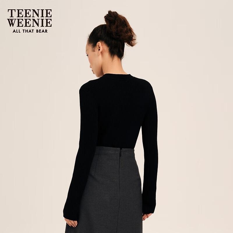 Teenie Weenie Women's New Chinese Style Bear Knit Sweater