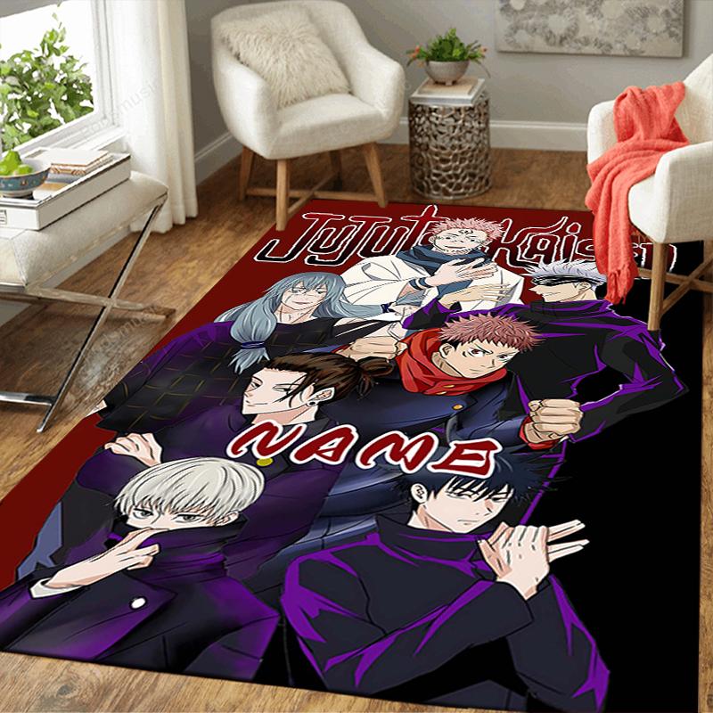 Custom 1Pc Jujutsu Kaisen Magic Battle Rug Office Carpet Indoor Outdoor Entrance Doormat Nonslip Soft And Comfortable Living Room D2915151