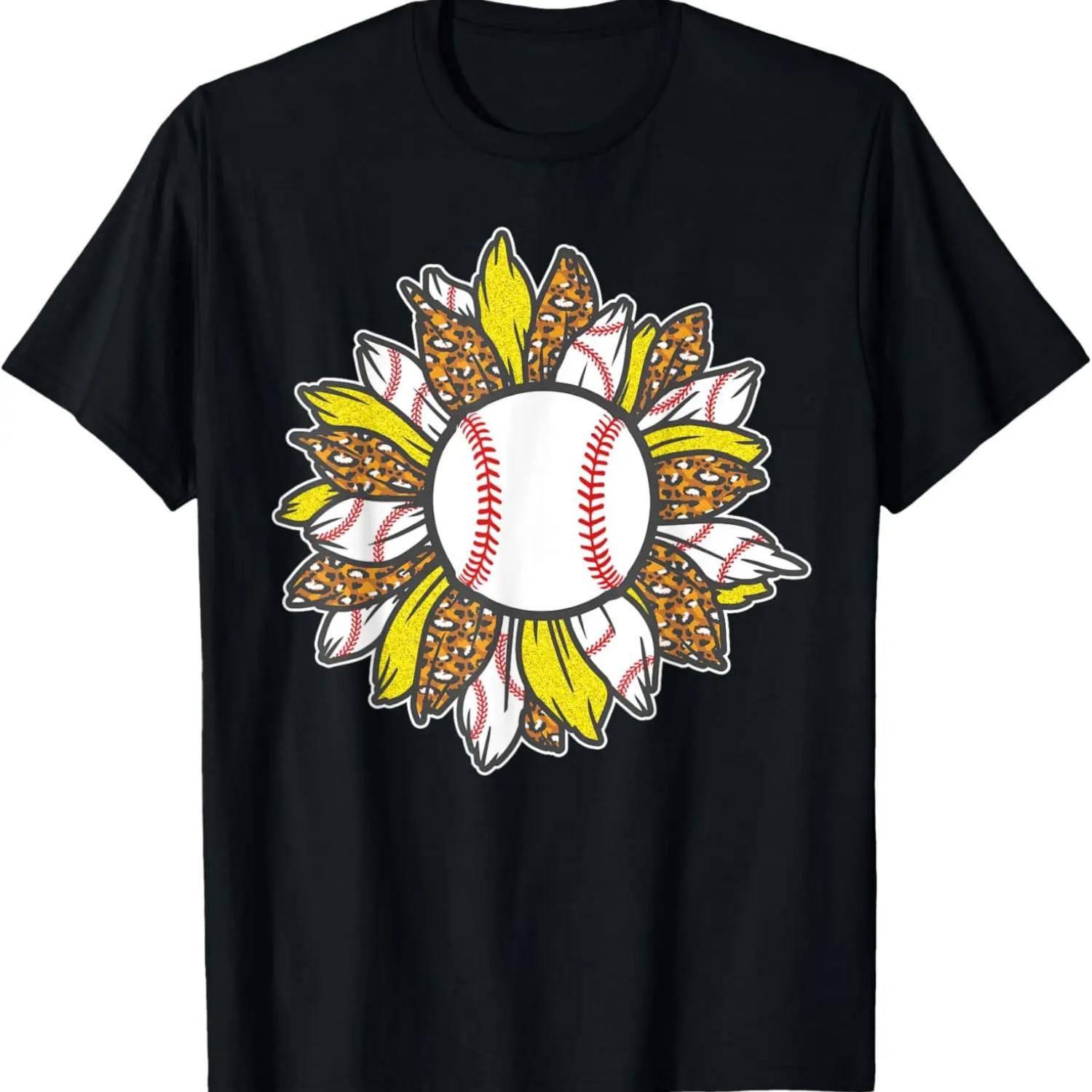 

Funny Baseball Flower T-Shirt XXXXXL