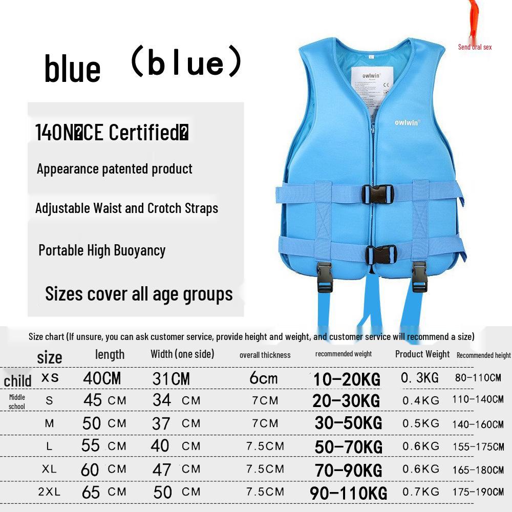 Universal High Buoyancy Life Jacket for Water Sports and Safety