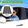 Door Pillar Window Trim for Dodge for Ram 2019-2023 Carbon Fiber Pattern Black Front Left Right Anti Scratch Sticker Pillar Posts Cover 4 Pcs