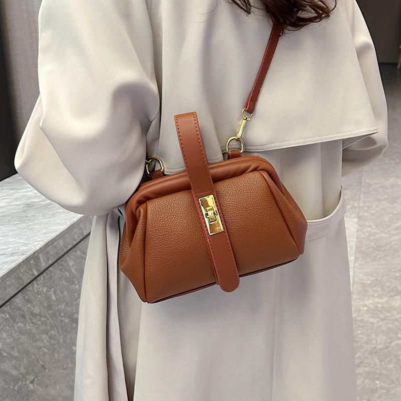 Tasche Damentasche neue Mode neue Textur Clip Handtasche Mode Schulter Umhängetasche