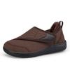 Wide Toe Box Elderly Warm Shoes Men Women Hook & Loop Plush Walking Shoes Winter Casual Cotton Footwear Size 35-46