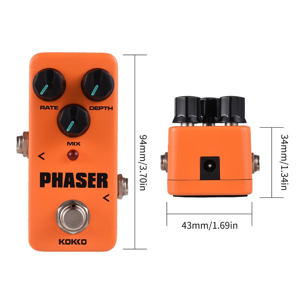 KOKKO FPH2 PHASER Electric Guitar Effect Pedal Portable Guitar Effector Phase Mini Single Electric Guitar Effect Pedal
