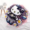 Hello Kitty, Space Theme Automatic opening and closing folding umbrella with 8-rib frame and compact travel design, perfect for all occasion