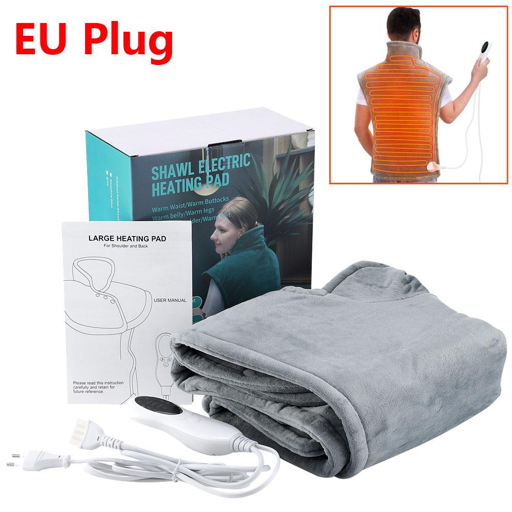 Electric Heating Shoulder Neck Pads Cervical Wrap 3-Gear Thermal Hot Compress Massage Shawl Winter Warm Back Tool Relax Brace