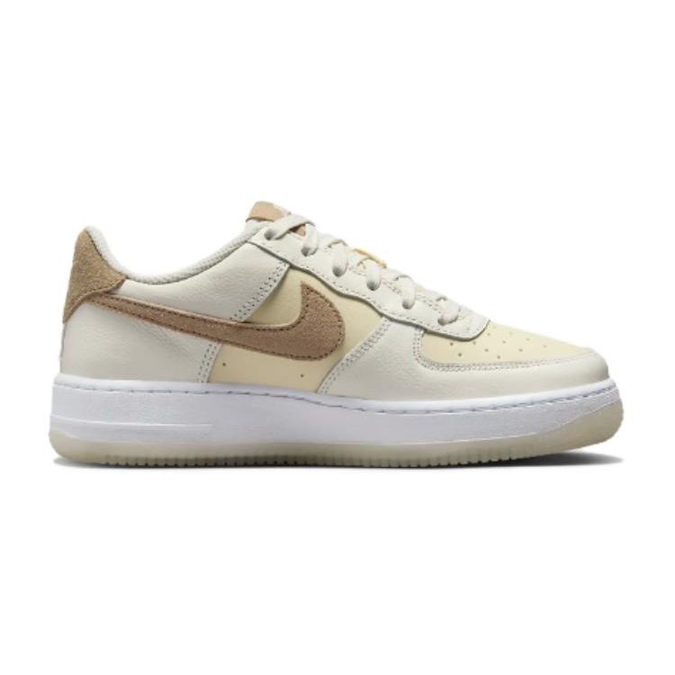 Nike Air Force 1 LV8 5 GS Kokosové mléko Khaki Dětské tenisky Krémová Plachetnicová bílá HF5349-100