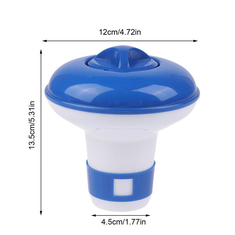 Flytende Svømmebasseng Medisinsk Klor Tablett Badekar Flyter Renseverktøy Auto Dispenser Slitesterke Utendørs Basseng Renseverktøy