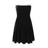 2024 Spring European & American French-Inspired Sexy Lace-Up Tube Top Dress