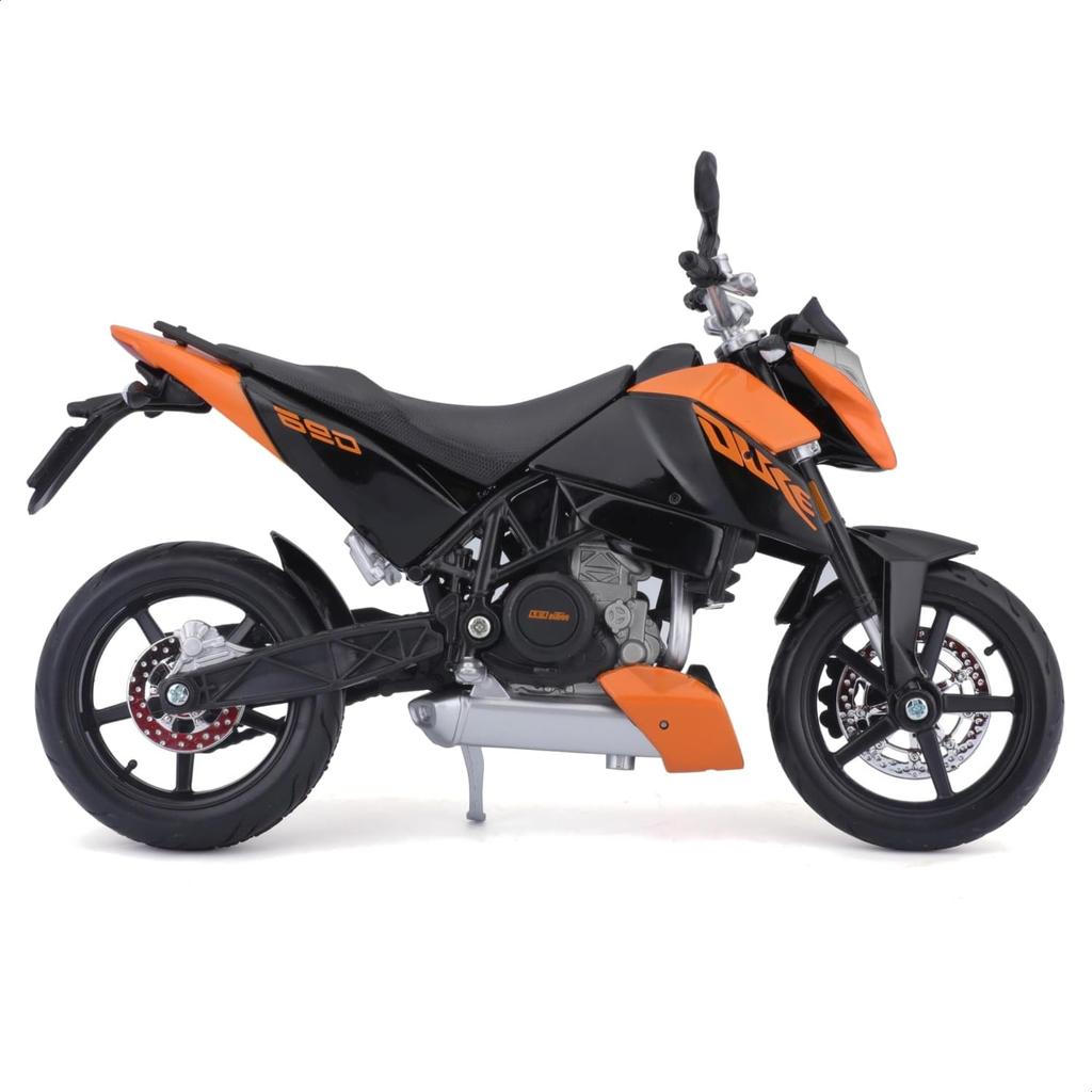 Maisto 1/12 Scale KTM 690 Duke Orange / Diecast Model Car, Motorcycle, Finished Model 9265