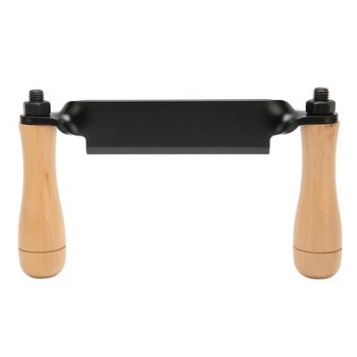 Straight Draw Knife Steel Blade Wooden Handle High Hardness Polished Draw Shave Tool for Log Wood