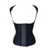 9 Steel Bones Wide Shoulder Latex Corset Body Shaper Vest