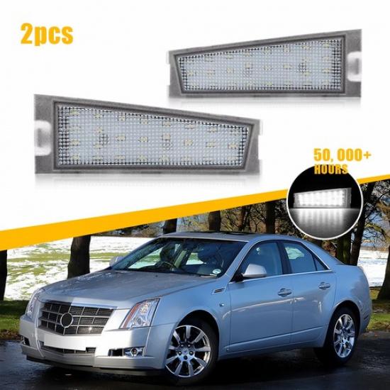 White LED License Plate Rear Brake Light For 2008-2010 Cadillac CTS 4-Door Sedan