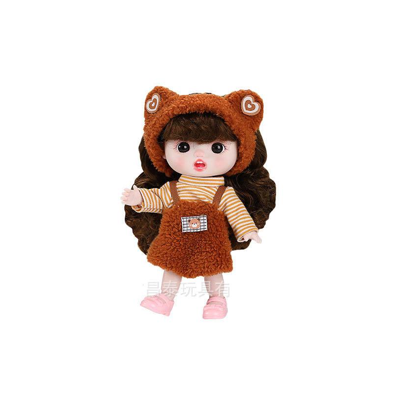 

23CM Super Cute Girl Princess Doll Toys 1/8 BJD Doll Joints Movable DIY Dress Up Fashion Sweet Dress Clothes Play House Toy Gift 23cm