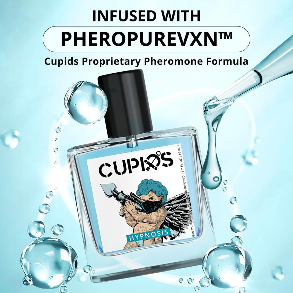 Cupids Original Hypnosis 2.0 Apă de Parfum Cologne cu Feromoni pentru Bărbați – Parfum Proaspăt cu Durată Lungă, 50ml