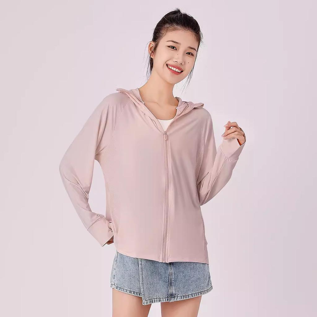 1011 new original yarn ice silk sunscreen clothing outdoor skin clothing thin women's UV protection breathable shawl sunscreen clothing