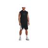 Under Armour Curry Series Solid Color Drawstring Hooded Sleeveless Basketball Vest Men Tops Black 1374301-001