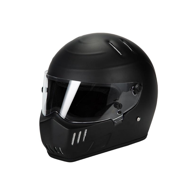 

Universal Black White Motorcycle Helmet Windproof Mask Helmet Gloggles Racing Dirt-bike Motorbike Safety Protective Helmet Parts матовий чорний колір