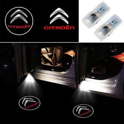 2 Stück Auto Tür Willkommen Laser LED Projektor Logo Licht Kabelloses Auto Zubehör für C4 C3 C5 C1 Berlingo Celysee Cactus