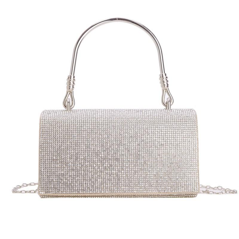 Full Diamond Shiny Handbag Birthday Wedding Banquet Dinner Bag Shoulder Bag Crossbody Bag Handbag