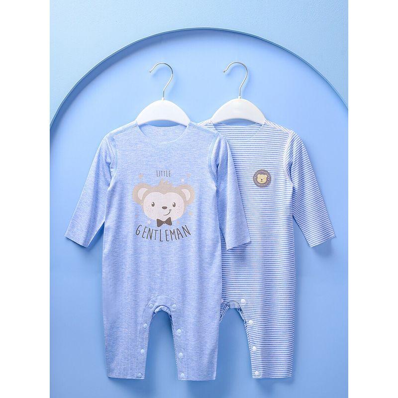Modal Spring and Autumn Boneless Air Conditioning Baby Jumpsuit