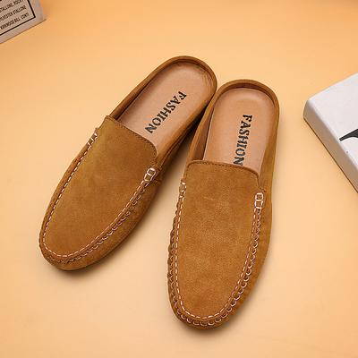 Scarpe Basse a Colori Solidi da Uomo Scarpe in Pelle Traspiranti Moda Semplice Muli da Uomo Scarpe Casual Comode Eleganti Scarpe da Passeggio