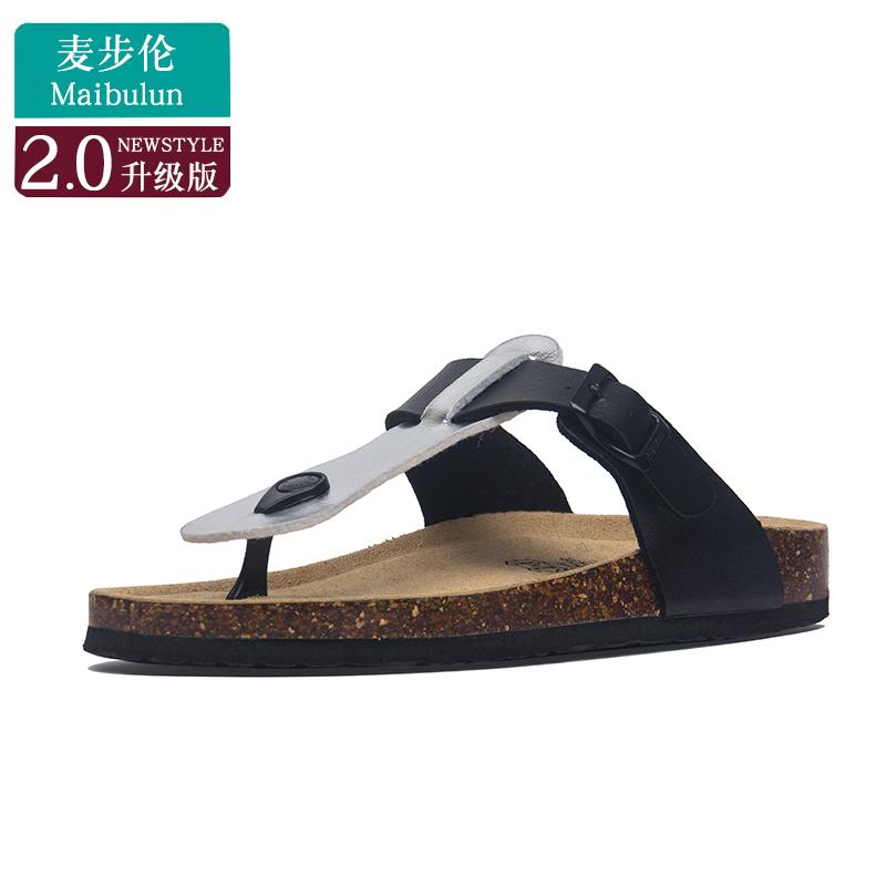 Mode Prägnant Gemischtfarbig Zehensteg Kork Sandalen Damen Schnalle Band Keilabsatz Flipflops Schuhe Frau Rutschfest Strand Gladiator Sandalen 2025
