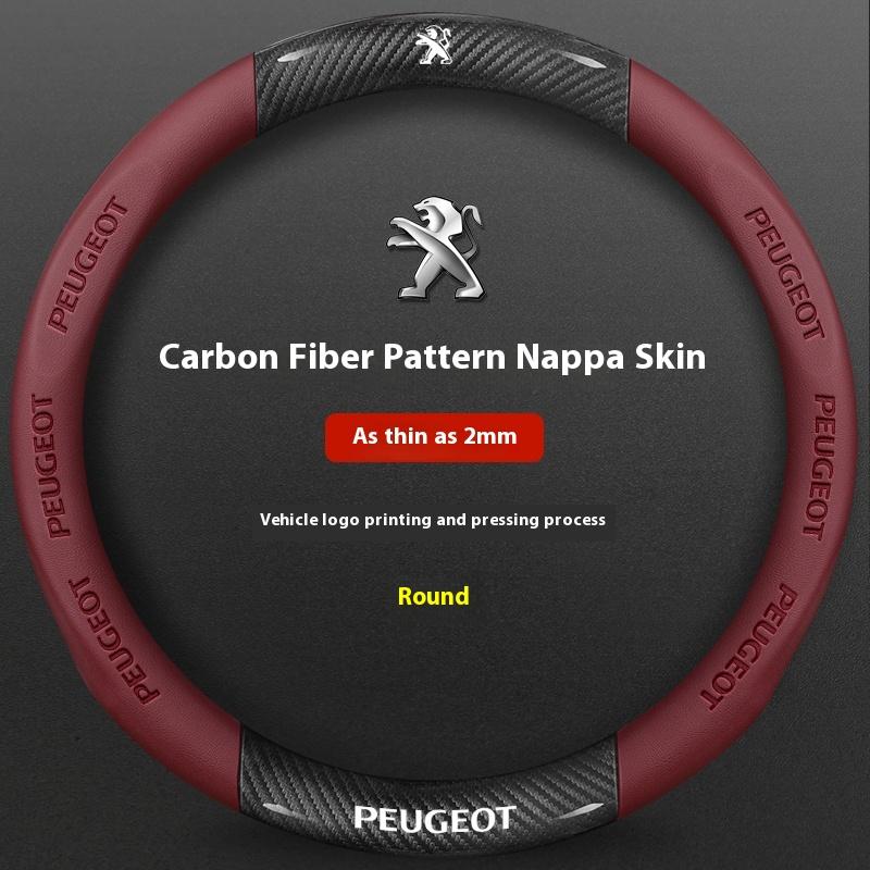 Car Steering Wheel Cover For Peugeot 106 107 108 206 207 208 301 307 308 406 407 408 508 607 2008 3008 4008 5008 GT RCZ Rifter