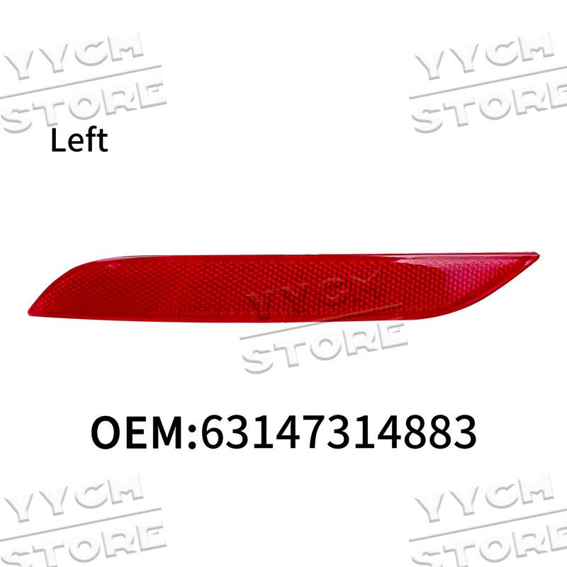 For BMW E84 X1 2013 2014 2015 Car Rear Bumper Brake Light Reflector Lamp 63147314883 63147314884 Red Lens Warning Strip