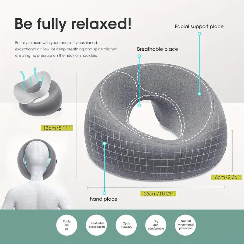 Face Down Pillows Massage Pillow For Bed Headrest Prone Down Sleeping,Ergonomic Beauty Sleeping Pillow