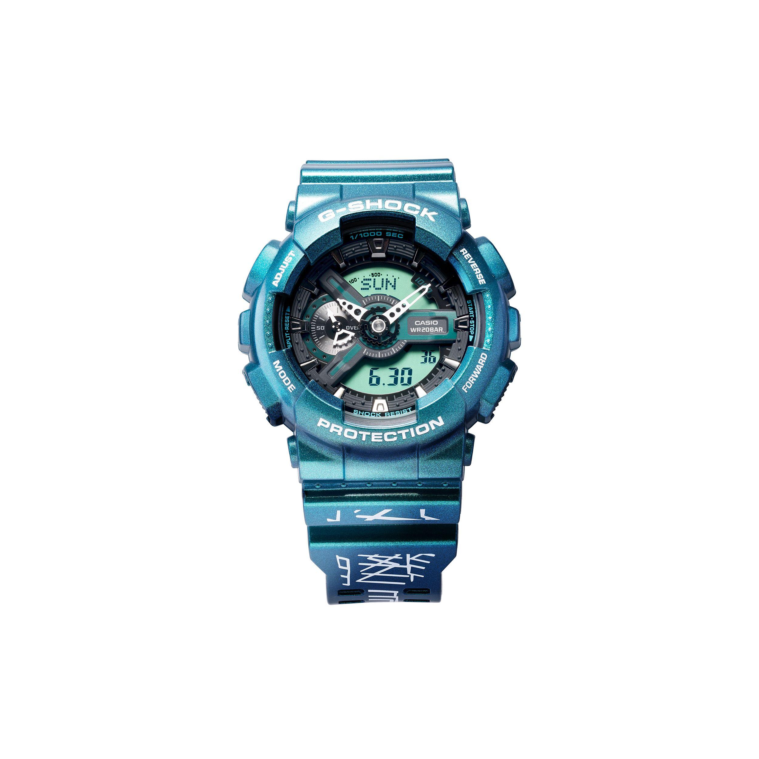 

Casio G-Shock Shan Hai Jing Series Shockproof Waterproof Quartz Movement Resin Strap Watch Men watches Green GA-110KAL22-3PFS Mountains and Seas Box Limited Edition
