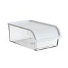 White Transparent Tea Set Storage Box with Lid - Dustproof, Moisture-Proof Kitchen Countertop Organizer