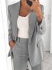 Cardigan aderente a tinta unita moda europea e americana 2024 Set completo da donna
