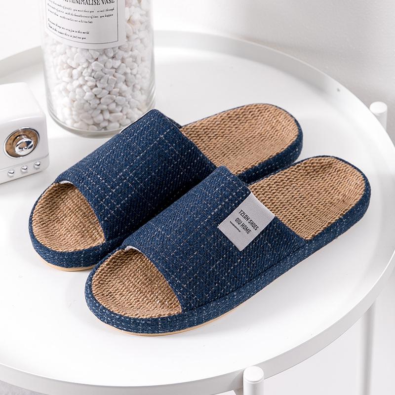 Lidani 2025 Summer Linen Slippers for Women & Men - Non-slip, Breathable, Sweat-absorbent, Indoor Use