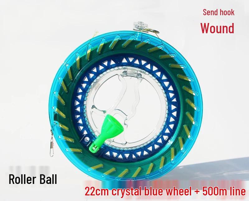 Weifang Crystalowy Kołowrotek do Latawca z Samoblokującym Kołem dla Dorosłych i Dzieci - Puste Wzornictwo Narzędzie do Puszczania Latawca