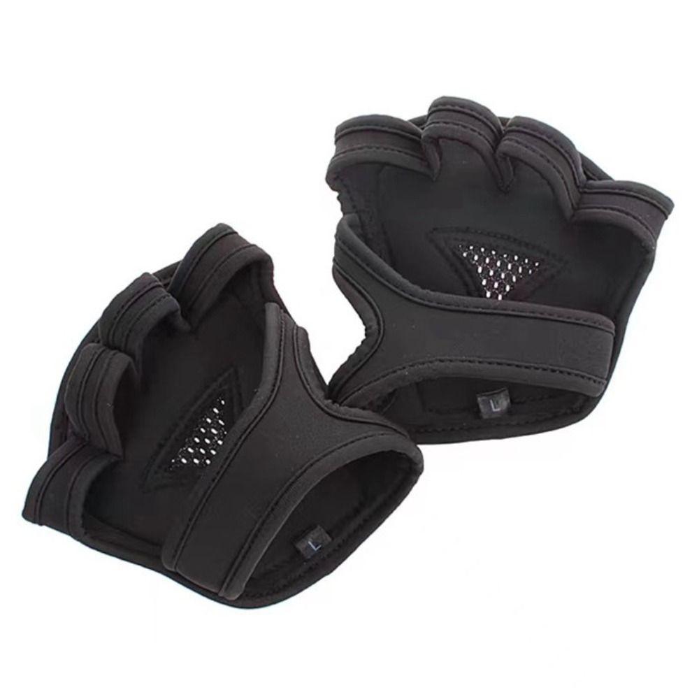 1 Pair Wear-resistant Palm Protector Gloves Non-slip Weightlifting Hand Protect Pads  Pull-ups