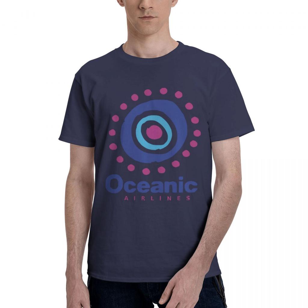 Oceanic Airlines 100 Cotton Casual Breathable Confortable TShirt Mens Clothing Deals Funny Shirt