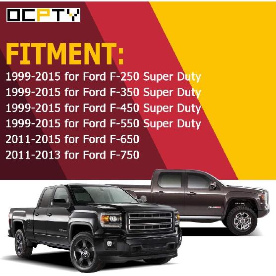 OCPTY Türgriff Außen Hinten Fahrerseite Links Ersatz für 1999-2015 für F-250 für F-350 für F-450 für F-550 Außentürgriff Schwarz