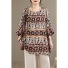 DIMANAF Plus Size New T-Shirt Women Oversize Flower Print Loose Casual Lady Tops Tees Shirts Summer 2026