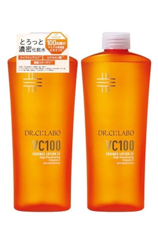 DR. CiLabo VC100 Essence Lotion EX V Nachfüllset (285 ml / 2 Flaschen ca. 2-3 Monate Vorrat) Vitamin C (Lichtdurchlässigkeit/Poren/Textur) Cap-Typ