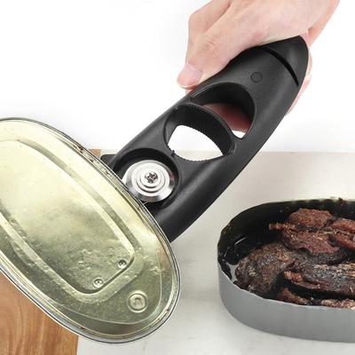 Heavy Duty Can Opener Manual Jar Lid Remover with Soft Touch Handle Sharp Blade Smooth Edge Multifunctional Bottle Opener