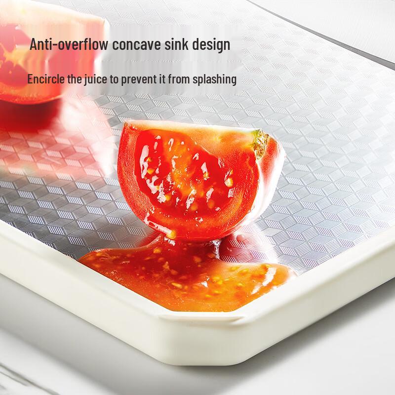 COOKER KING Antibacterial 304SS Double-Sided Chopping Board with Grinder
