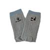 Winter and Autumn Kids' Knee-Length Cartoon Cat Paws Embroidered Chunky Stockings Thick Knit Cute Socks