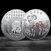 2027 Chinese Zodiac Goat Souvenir Coin Silver Plated Collectible Commemorative Coin Great Lucky Gift for Zodiac Lovers