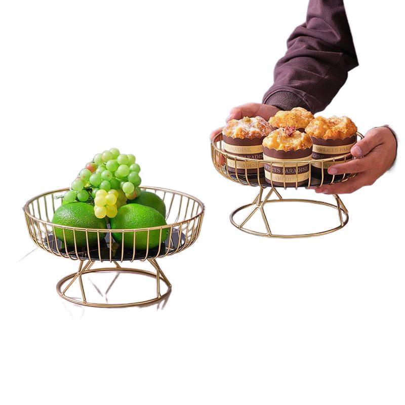 Europeisk Keramisk Fruktfat - Lyxig Vardagsrum Dessert & Godisställ