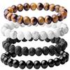 ZAKOL Colorful Multi Layer Bracelet For Women Cute Round Beaded Wristlet Zircon Daily Birthday Gift