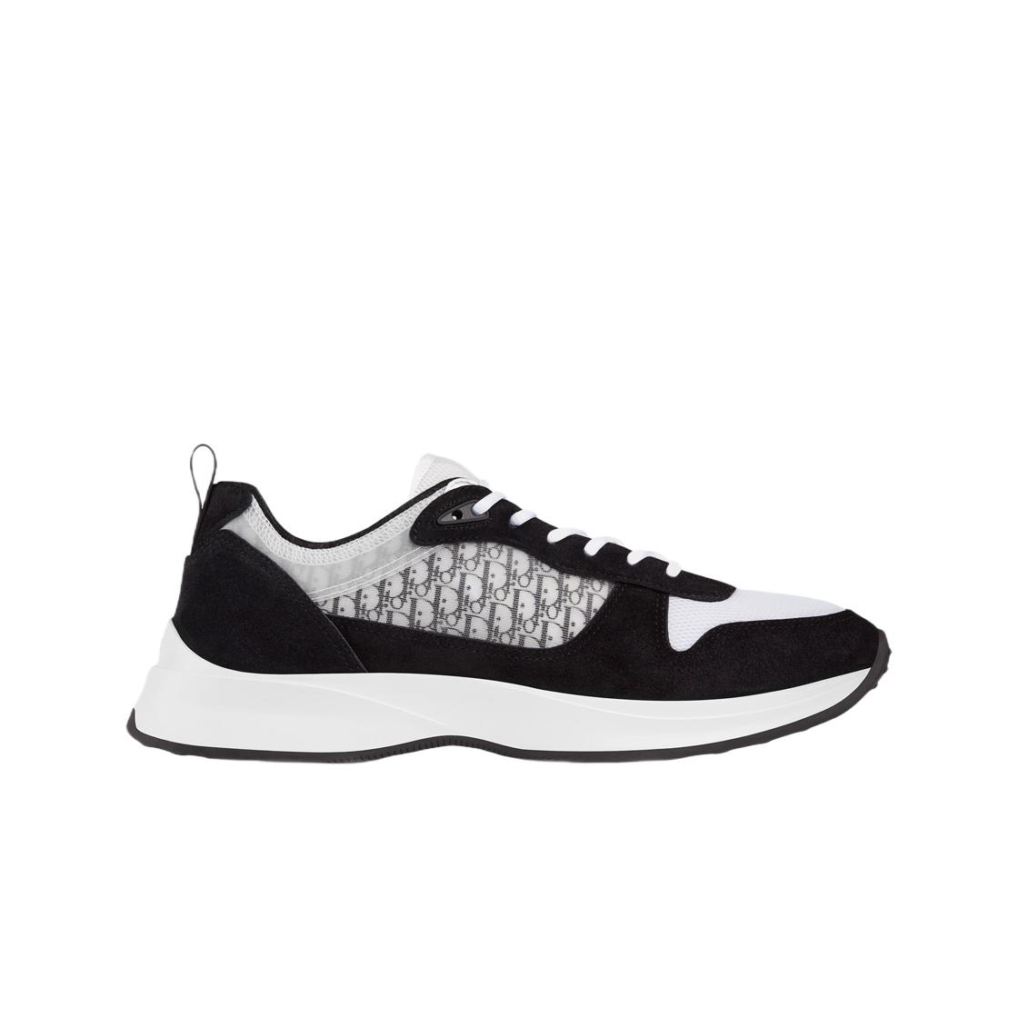 

Кросівки Dior B25 Runner Чорна замша Біла технічна сітка Чорна парусина Dior Oblique EU 45