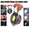 Flashlight Bag Charm Portable Multifunctional Mini Keychain Light USB Rechargeable Work Light Strong Camping Outdoor Lamps