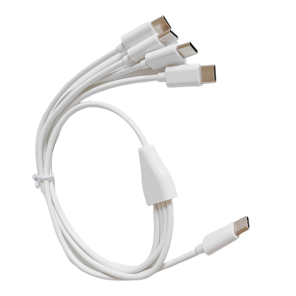 4 in 1 Type-C Splitter Cable USB-C Type-C Charging Line for 4 Type-C Devices Electronics Charger Adapter Cord