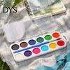 Tragbares Malset Aquarellfarben-Set, Abwaschbare feste Palette, Helle professionelle Kunst-Bildungswerkzeuge Farben Pigment-Set, für Kinder und Anfänger